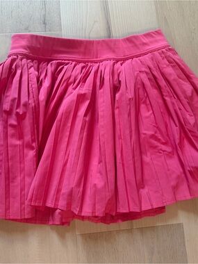 Amazon Hot Pink Pleated Skater Skirt
